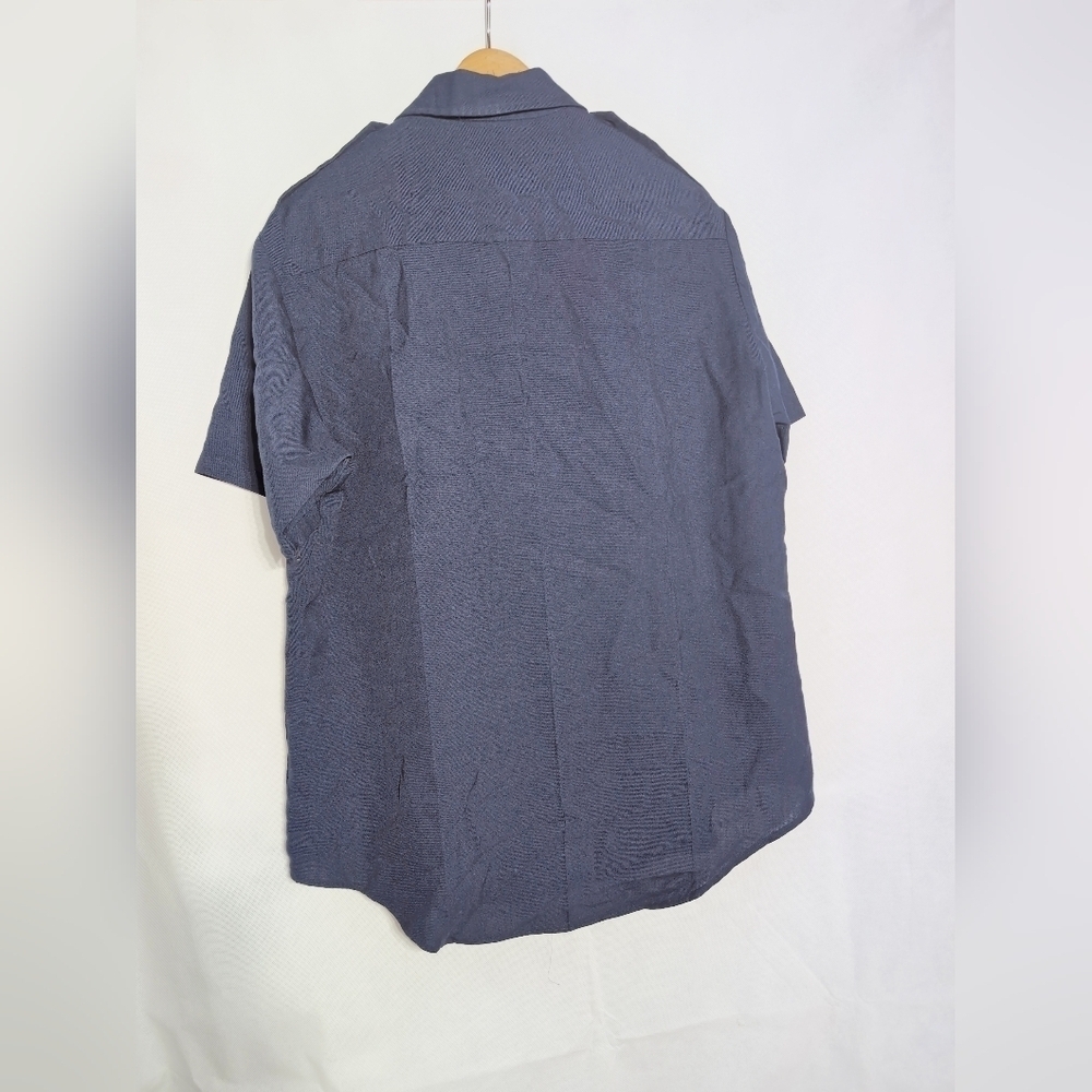 Flying Cross Police Uniform Sz L Men's Blue Button-Up Shirt - Picture 3 of 5